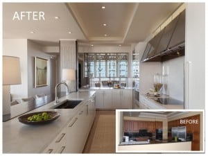 Before and After of the Kitchen by Mick DeGiulio