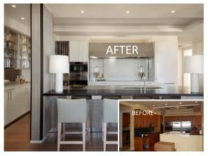 Before and After of the Kitchen by Mick DeGiulio